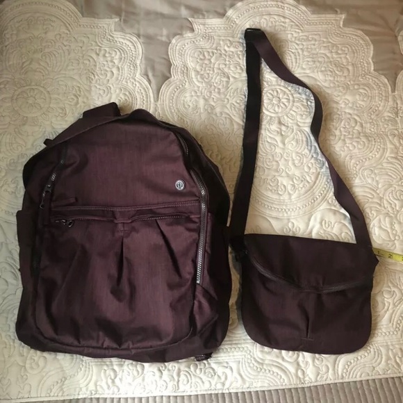 lululemon athletica Handbags - Lululemon 2 for 1 back pack and crossbody purse
